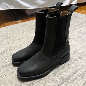 & Other Stories Black Chelsea Boots Mid-Calf